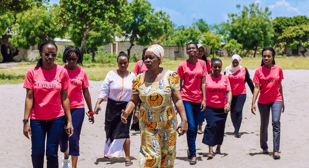 women walking