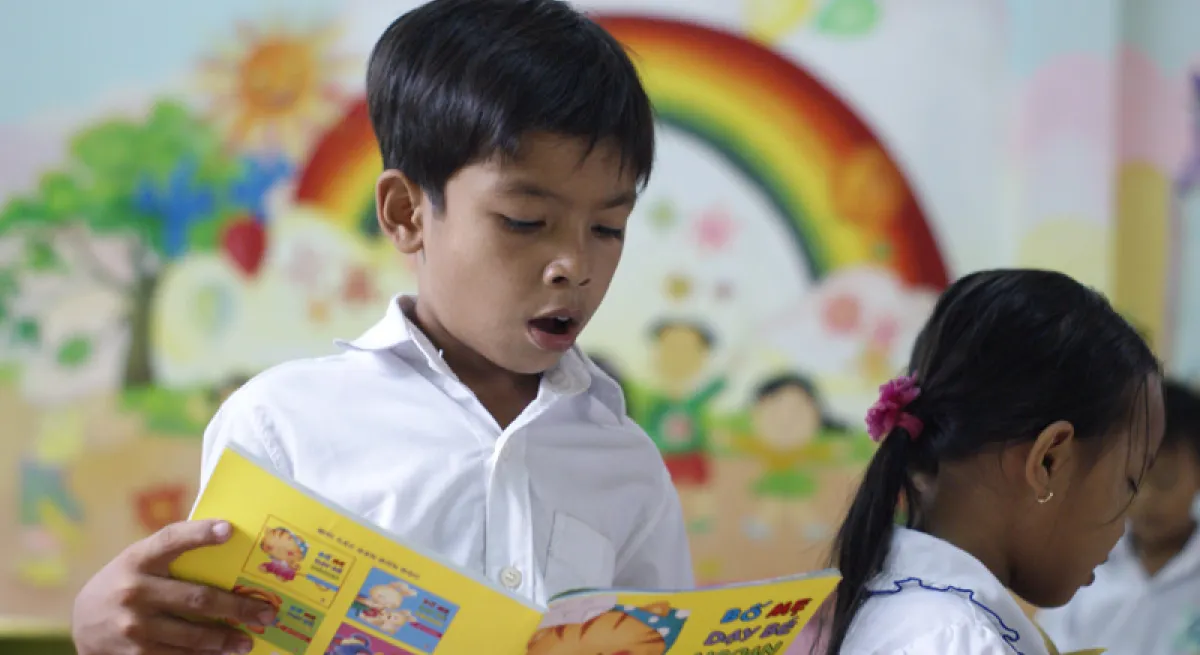 Room to Read Hong Kong Young Boy Reading 