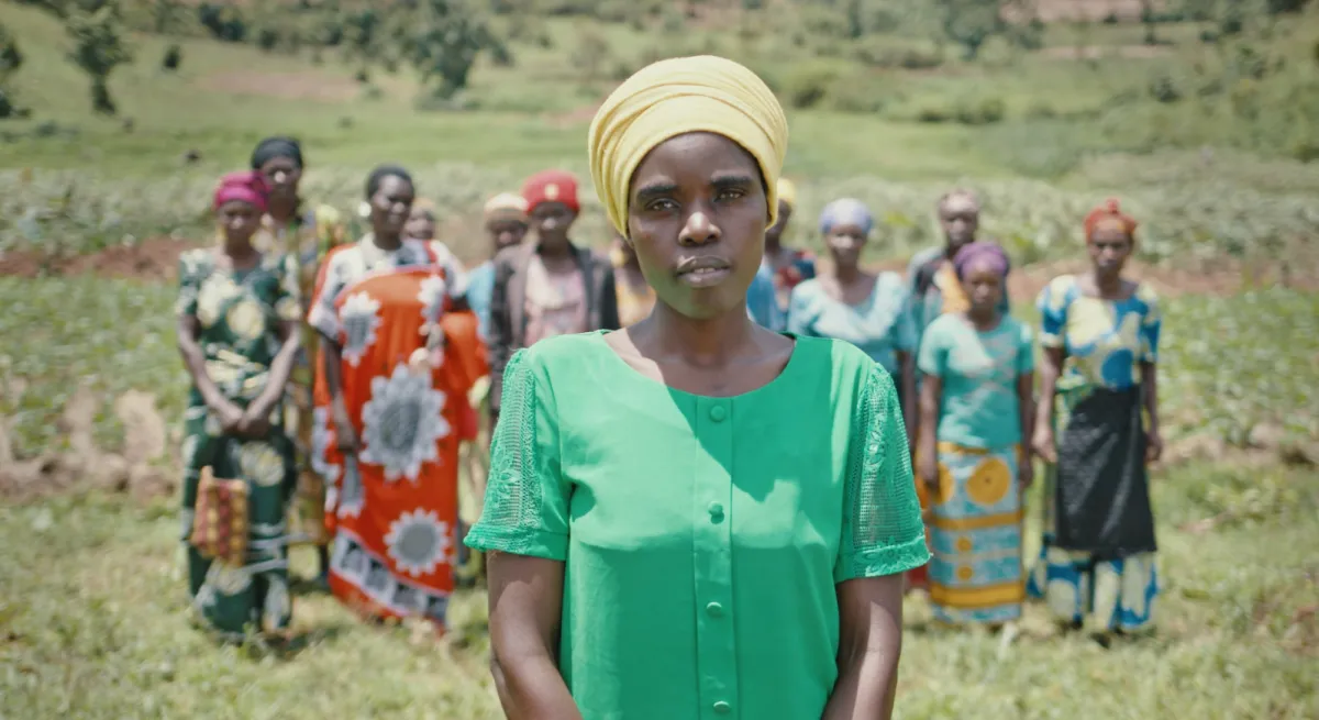 Women for Women Rwanda proud women farmers 