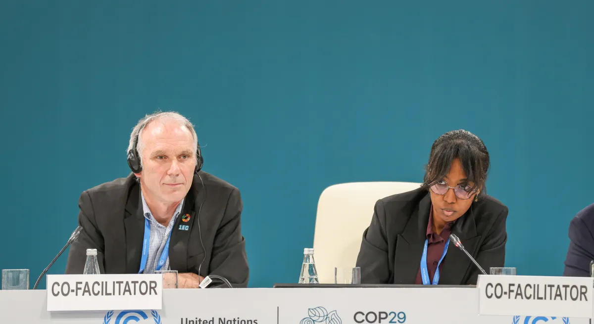 Lina talking at Cop29