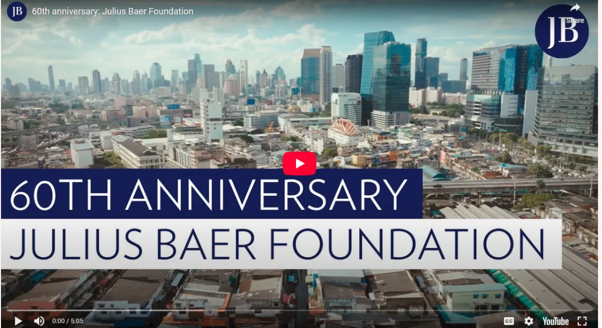 60th anniversary Julius Baer Foundation video 